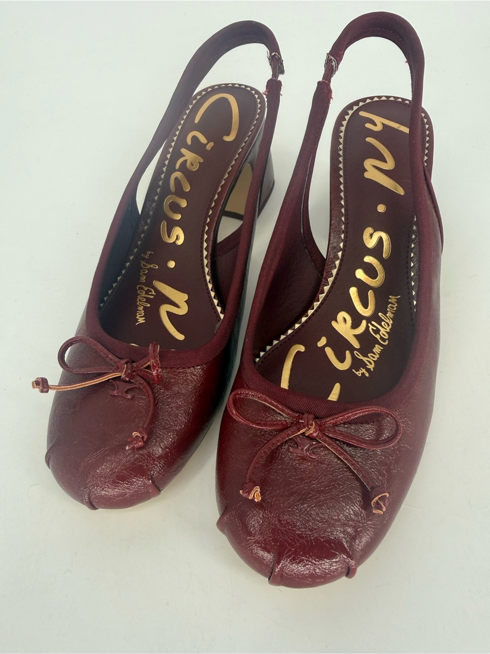 NWOT Circus by Sam Edelman Maroon Diane Ballet Sling-Back Pumps size 9.5